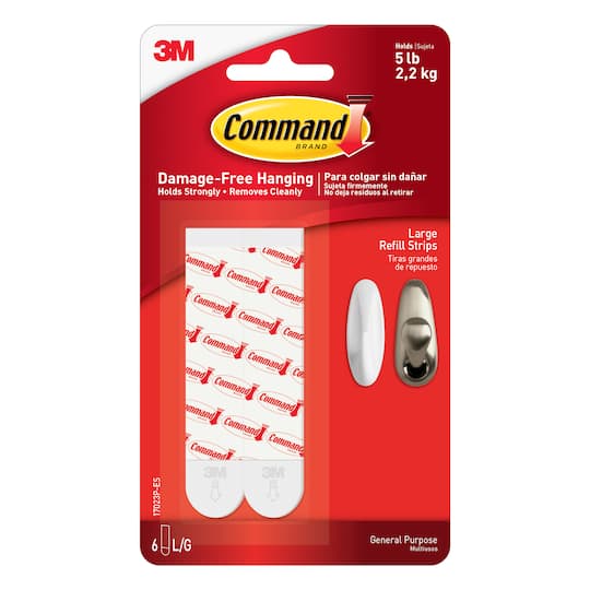 Command&#x2122; Refill Strips, White
